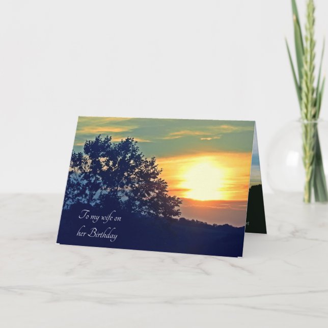 HUSBAND TO WIFE BIRTHDAY card Kort (Framsida)