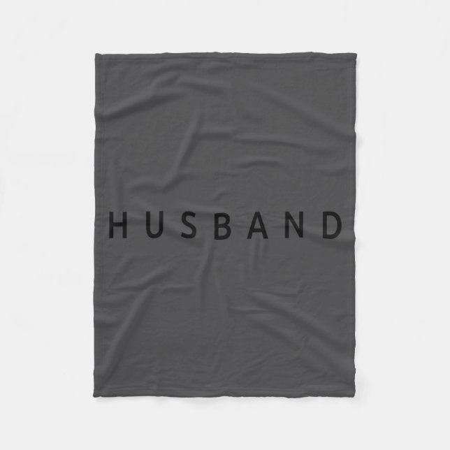 Husband Wedding Married Couple Wife Matching Husba Fleecefilt (Framsidan)