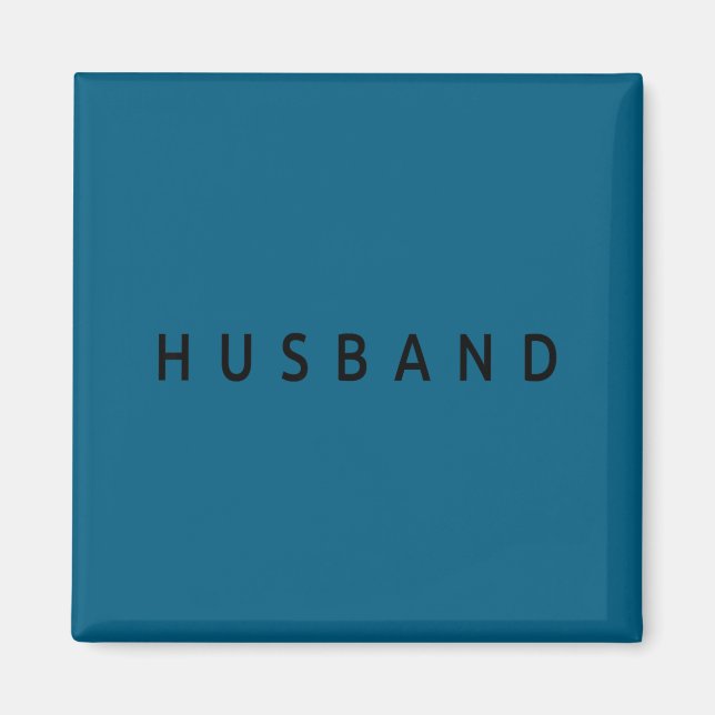 Husband Wedding Married Couple Wife Matching Husba Magnet (Framsidan)