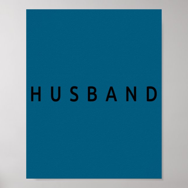 Husband Wedding Married Couple Wife Matching Husba Poster (Framsidan)