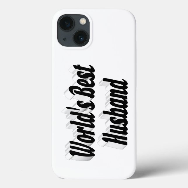 Husband with black text  iPhone case (Baksida)
