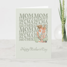 Husband's Mother's Day Card to Wife and Daughter Kort