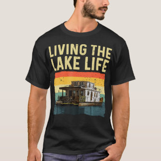 Husbåtsdesign för män och kvinnor Husbåtskapten T Shirt