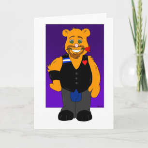 Husbear: Glatt hälsningkort (KÄRLEK) Kort