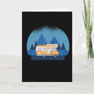 Husbil Bobil Gångtur Campingpresent Kort