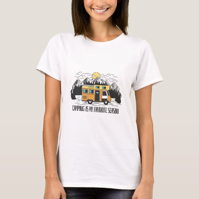 Husbil Fjällretreat T Shirt (Framsida)