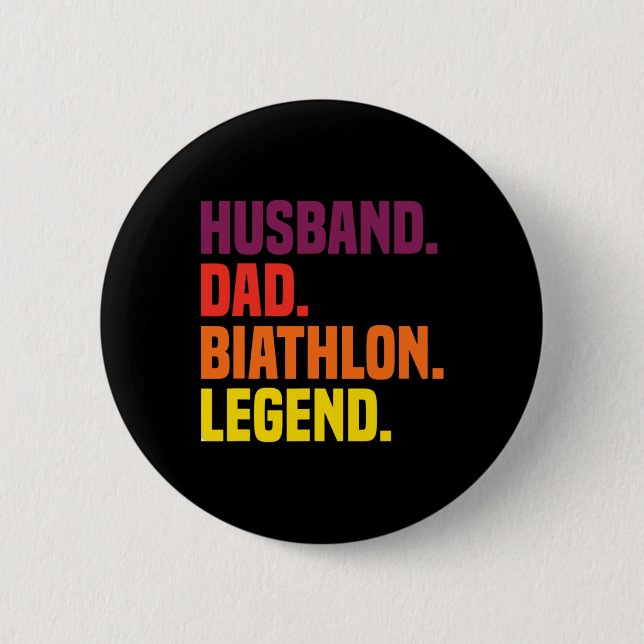 Husbynd Pappa Biathlon Legend Knapp (Framsida)