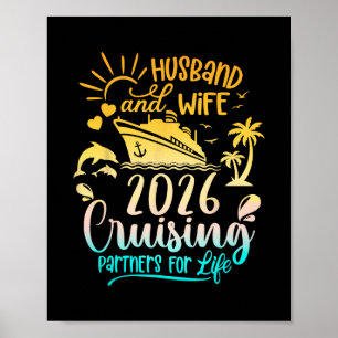 Husbynd Wife Kryssning 2026 Par Kryssar Tillsamman Poster