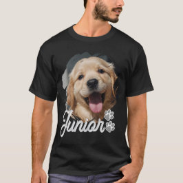 Husdjur Enkel Modern Cool Typografi Namn och Foto T Shirt