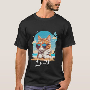 Husdjur Enkel Modern Cool Typografi Namn och Foto T Shirt