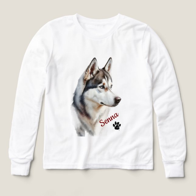 Husdjur Enkel Modern Cool Typografi Namn T Shirt (Design framsida)