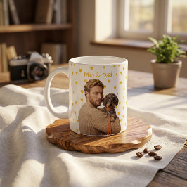 Husdjur Enkel Modern Namn och Foto Kaffemugg