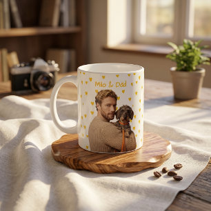 Husdjur Enkel Modern Namn och Foto Kaffemugg