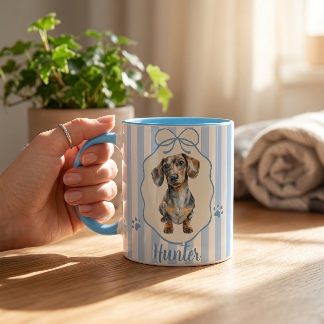 Husdjur Enkel Modern Namn och Foto Mugg (Skapare uppladdad)