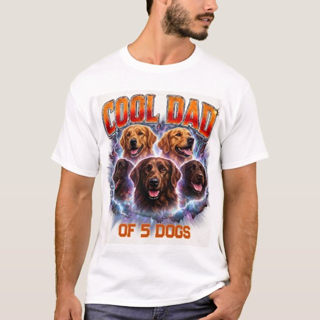 Husdjur Enkla Moderna Coola Anpassade Hundnummer & T Shirt (Framsida)