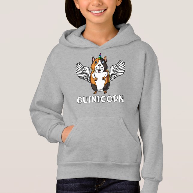 Husdjur för Cavy för försökskaninUnicorn gulligt T Shirt (Framsida)