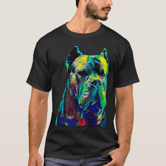 Husdjur för hund för huvud för käppCorso T Shirt