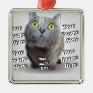Husdjur Foto ✨ Snygg specialdesign Julgransprydnad Metall