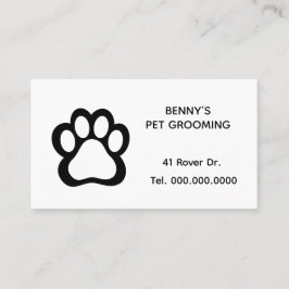 Husdjur Frisör Affärs Kort