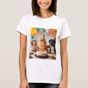 Husdjur Grattis på födelsedagen T Shirt