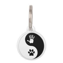 Husdjur - HandToPaw Yin-Yang ID-Märkre Djurbricka