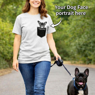 Husdjur i min ficka Foto och namn Anpassad hund T Shirt