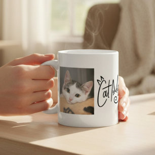 Husdjur Katt Foto Kaffemugg