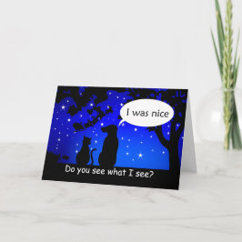 Husdjur Se julhälsningskortet Santa Bra Hund Helgkort