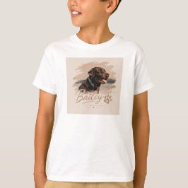 Husdjurets Eleganta Typografi Namn och Foto T-Shir T Shirt
