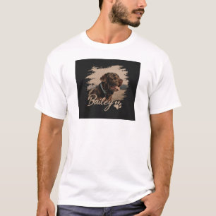 Husdjurets Eleganta Typografi Namn och Foto T-Shir T Shirt