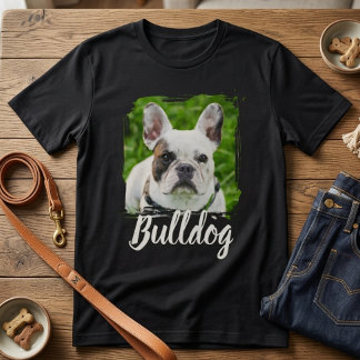 Husdjurets enkla moderna typografi namn och foto t shirt