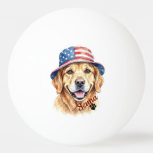 Husdjurs enkla moderna amerikanska typografi namn pingisboll