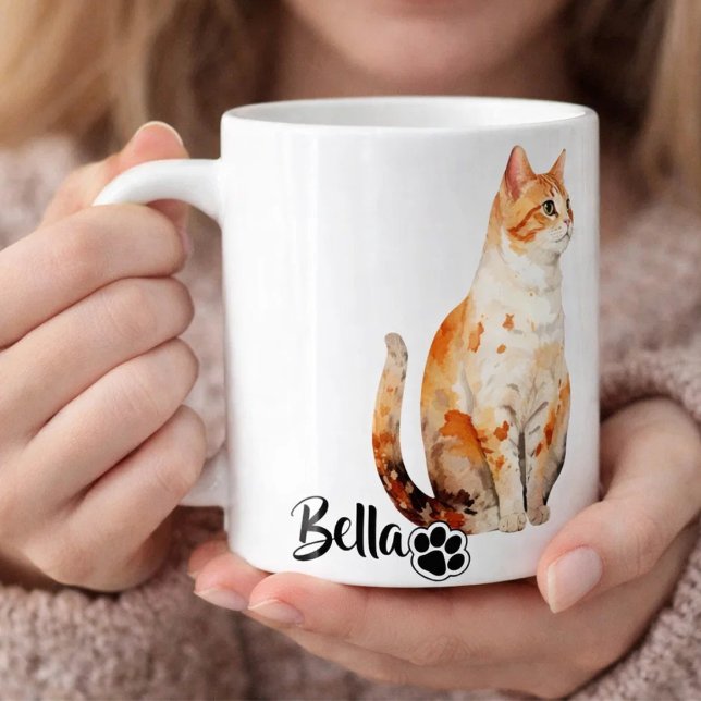 Husdjurs enkla moderna coola typografi namn och fo kaffemugg (Skapare uppladdad)