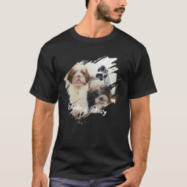 Husdjurs enkla moderna coola typografi namn och fo t shirt