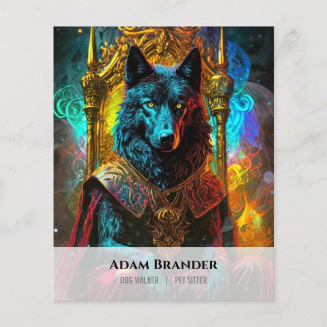 Husdjurs sitter Gå promenad  Flygblad (Framsidan)