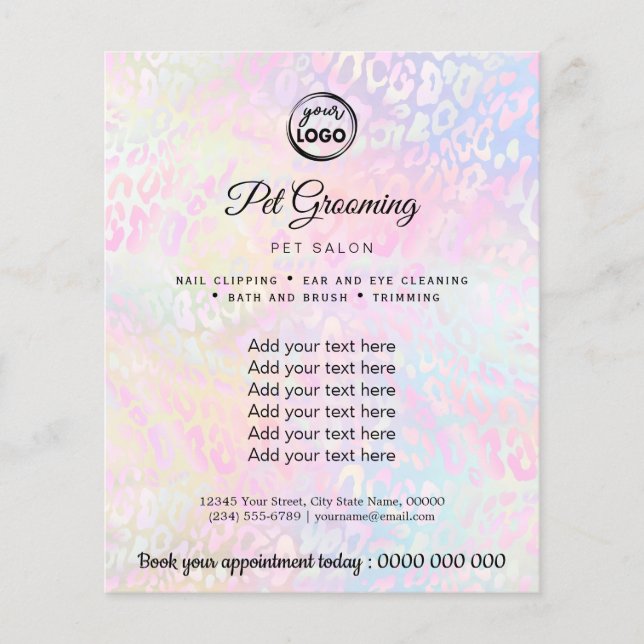 husdjursgromning flygblad (Framsidan)