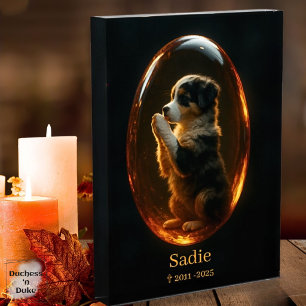 Husdjursminne Australian Shepherd Amber Canvas