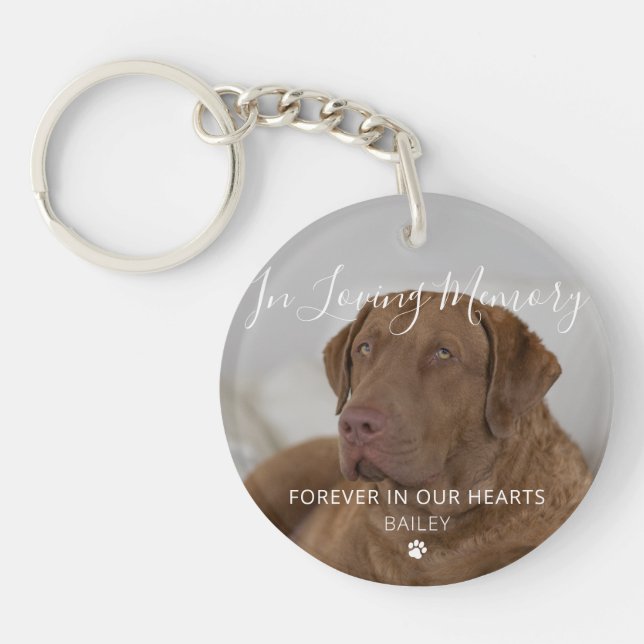 Husdjursminne Hund Foto Husdjur Förlust Minnessak (Framsidan)