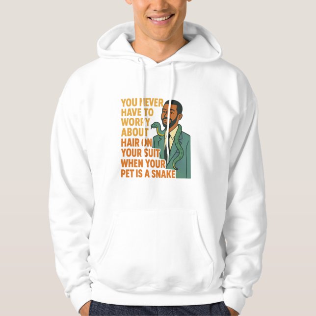 Husdjursorm Inget Hårdräkt Rollig Grafik Hoodie (Framsida)