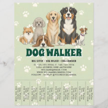 Husdjurssittare Hundpromenad Anpassad Reklam Grön