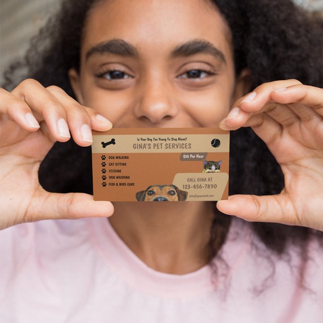 Husdjurstjänster Visitkort (Skapare uppladdad)