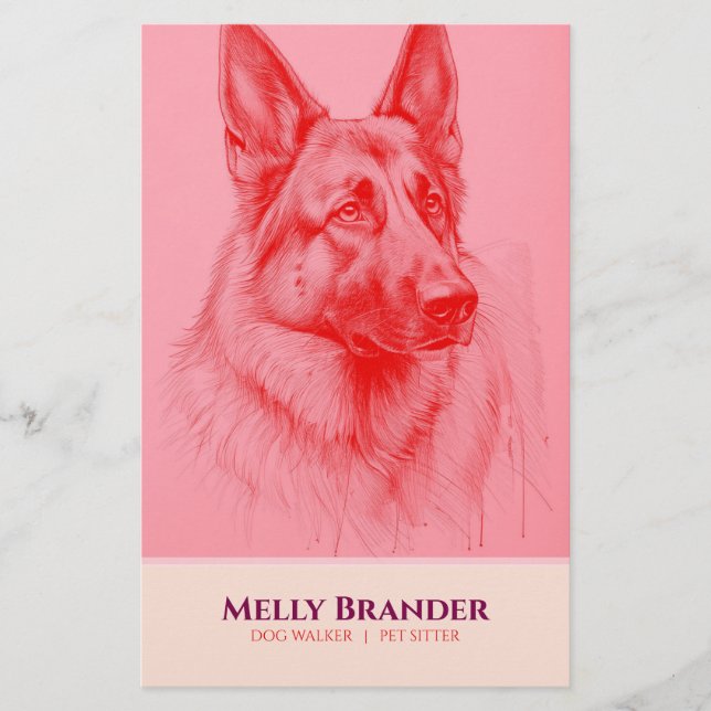 Husdjursvakt Gående  Flygblad (Framsidan)