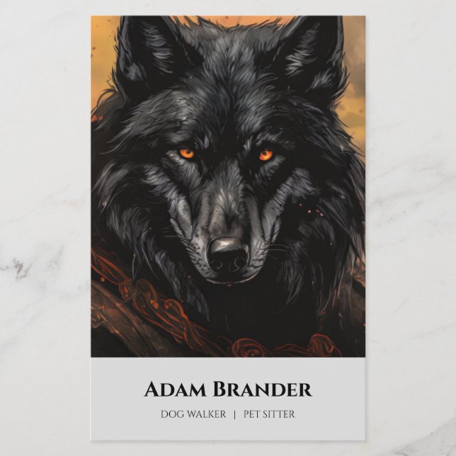 Husdjursvakt Gående  Flygblad (Framsidan)