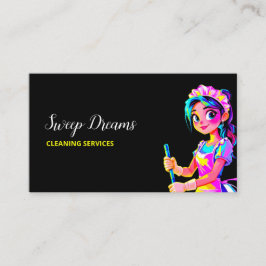 Husemaid Black, egenföretagare Visitkort