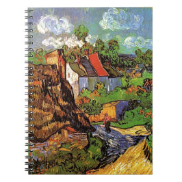 Husen i Auvers, Vincent van Gogh. Byage Anteckningsbok Med Spiral