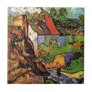 Husen i Auvers, Vincent van Gogh. Byage Kakelplatta