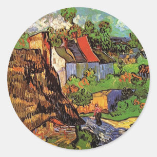 Husen i Auvers, Vincent van Gogh. Byage Runt Klistermärke