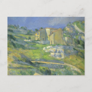 Husen i Provence av Paul Cezanne, Vintage Art Vykort