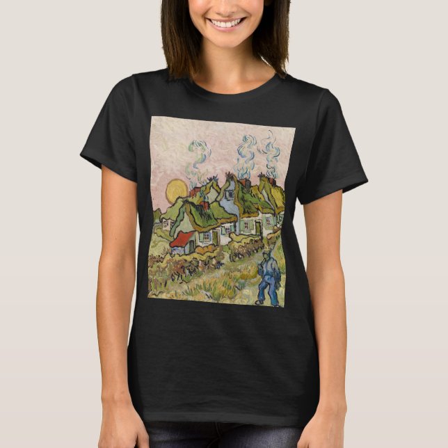 Husen och Figur av Vincent van Gogh T Shirt (Framsida)