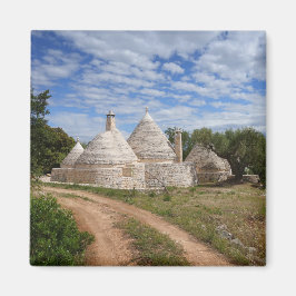 Husen Trulli i Apulien Magnet